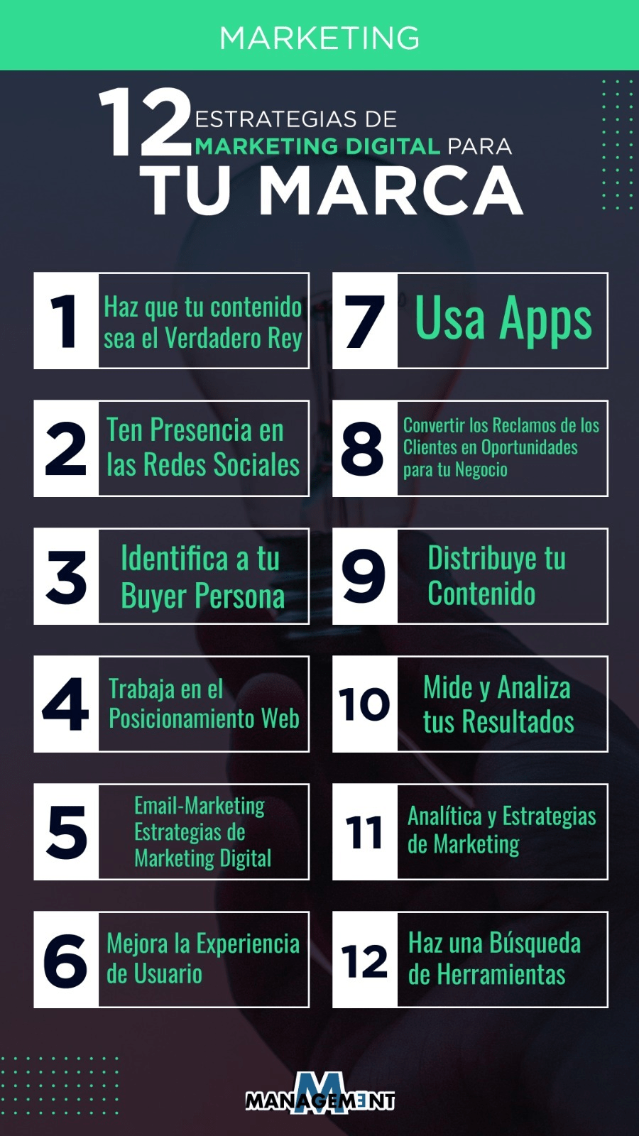 12 estrategias de Marketing Digital Para tu Marca | Magazine Management
