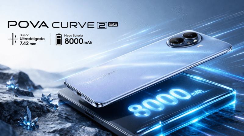 TECNO irrumpe con batería 8000 mAh en formato delgado