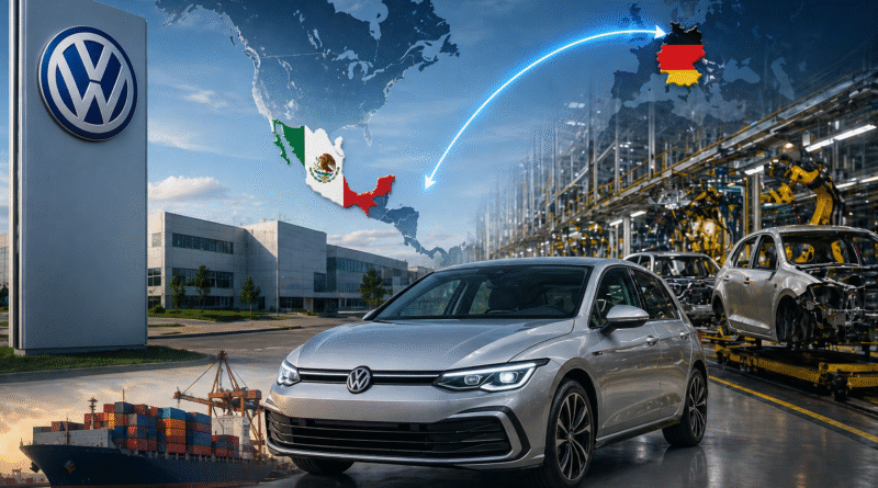 Volkswagen trasladará producción global del Golf a México