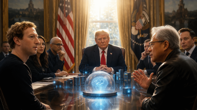 Zuckerberg y Huang llevan la IA al núcleo estratégico de EE.UU.