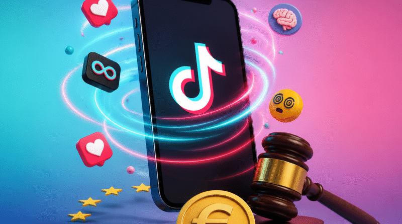 TikTok enfrenta multas históricas en Europa por diseño adictivo