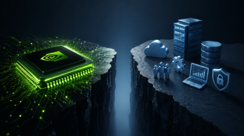 Nvidia acelera brecha entre chips y software corporativo