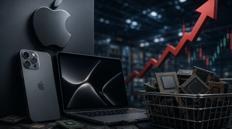Escasez de chips obliga a Apple a mover precios