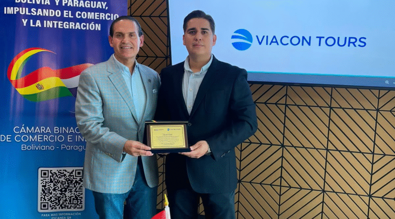 La Cámara Binacional Boliviano Paraguaya reconoce los 20 años de trayectoria de Viacon Tours