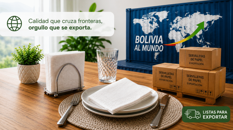 IBCE revela el avance exportador de las servilletas bolivianas